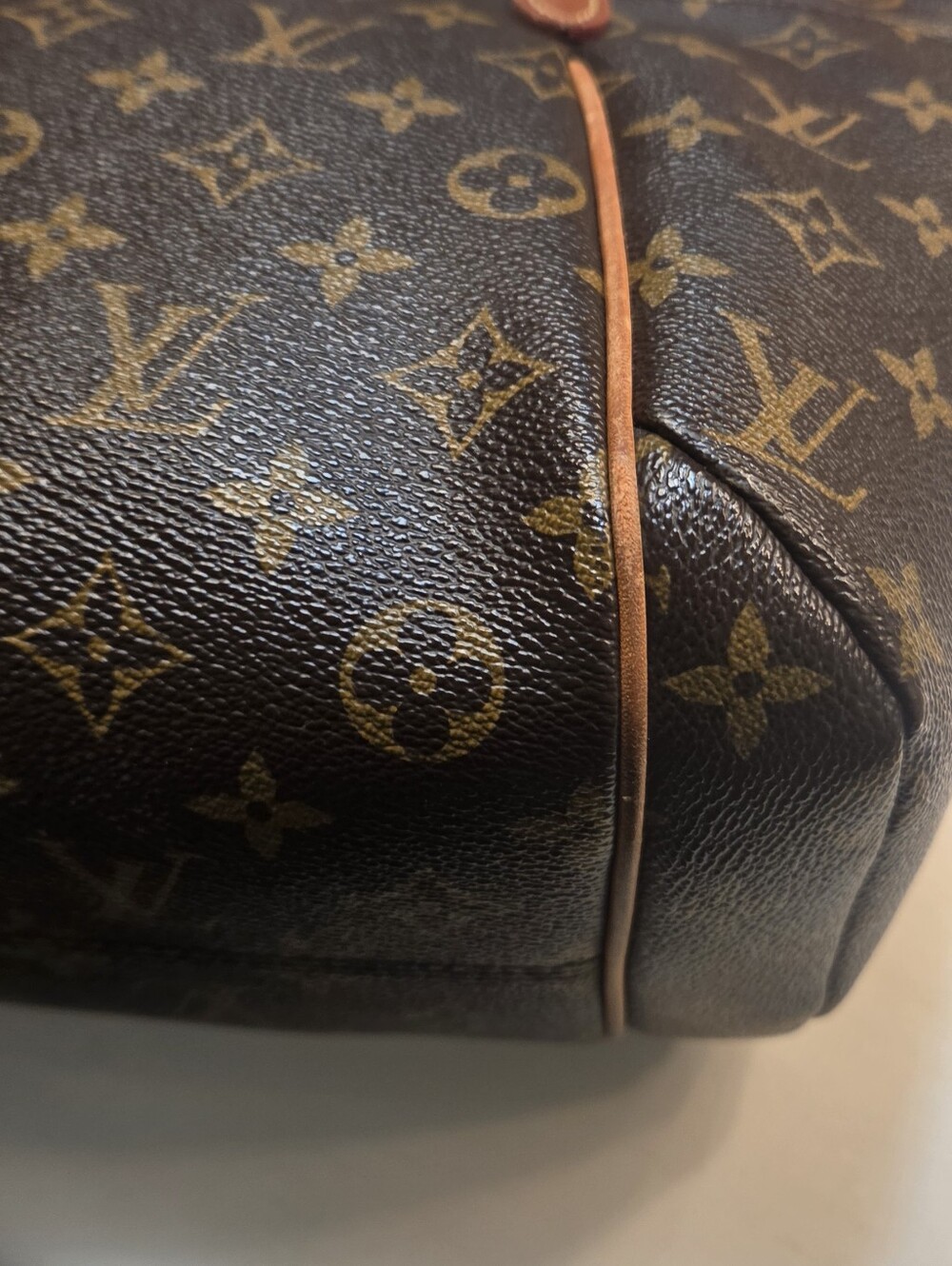Louis Vuitton Monogram Canvas Shoulder Tote in Brown and Tan Leather - Picture 14 of 16